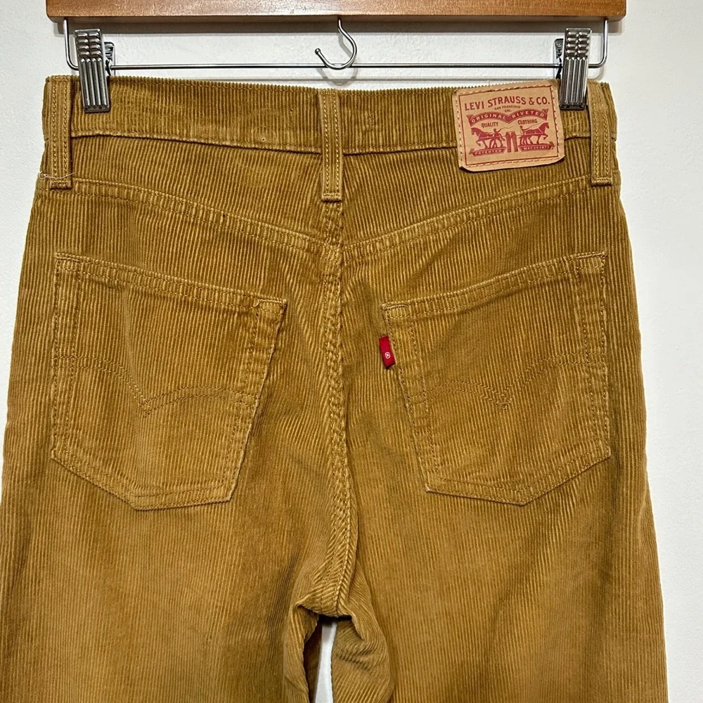 Levis '94 Baggy Corduroy Pants Womens 26x31 High Rise Straight Leg Skater Casual